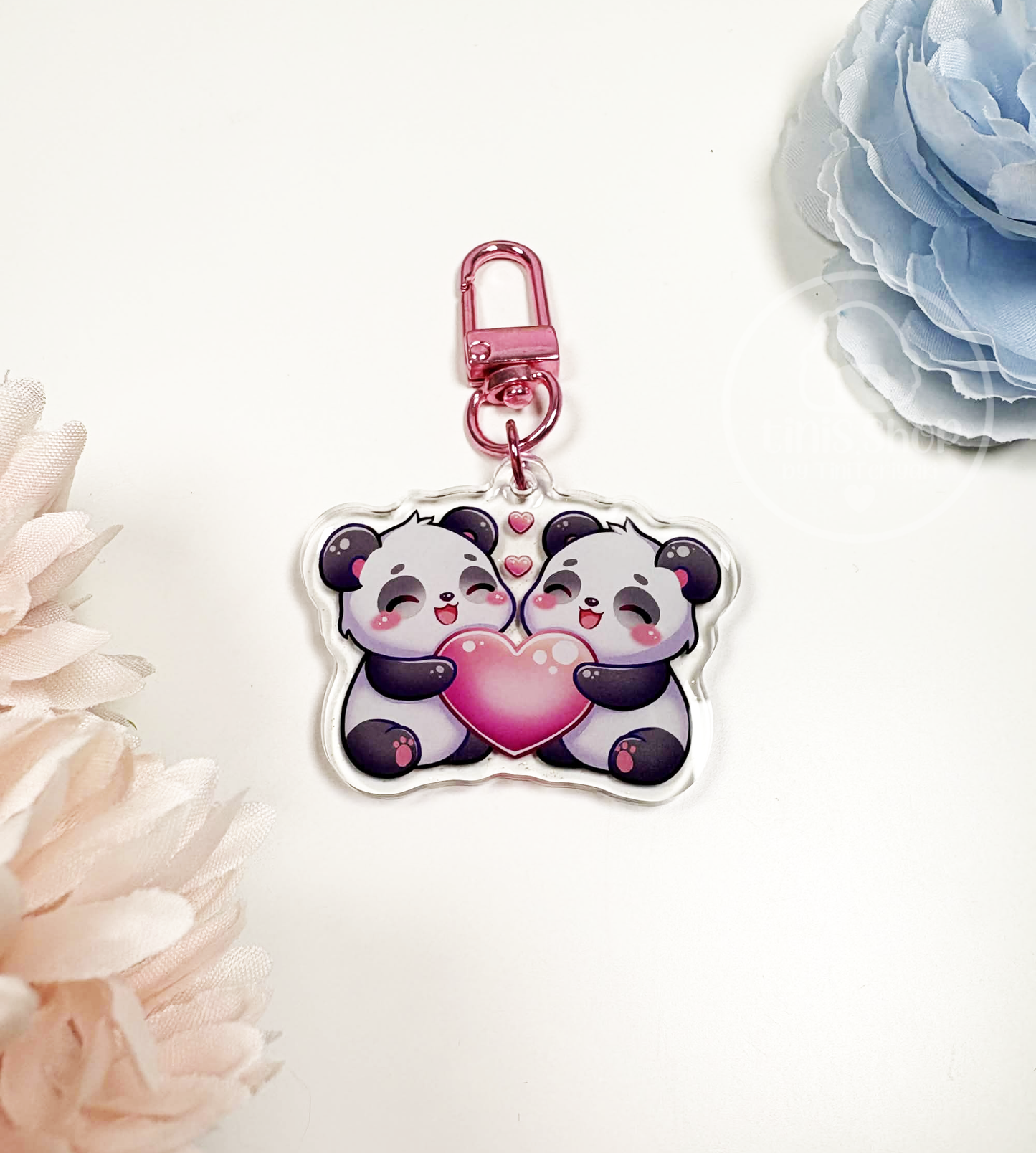 Pandas Herz - Schlüsselanhänger