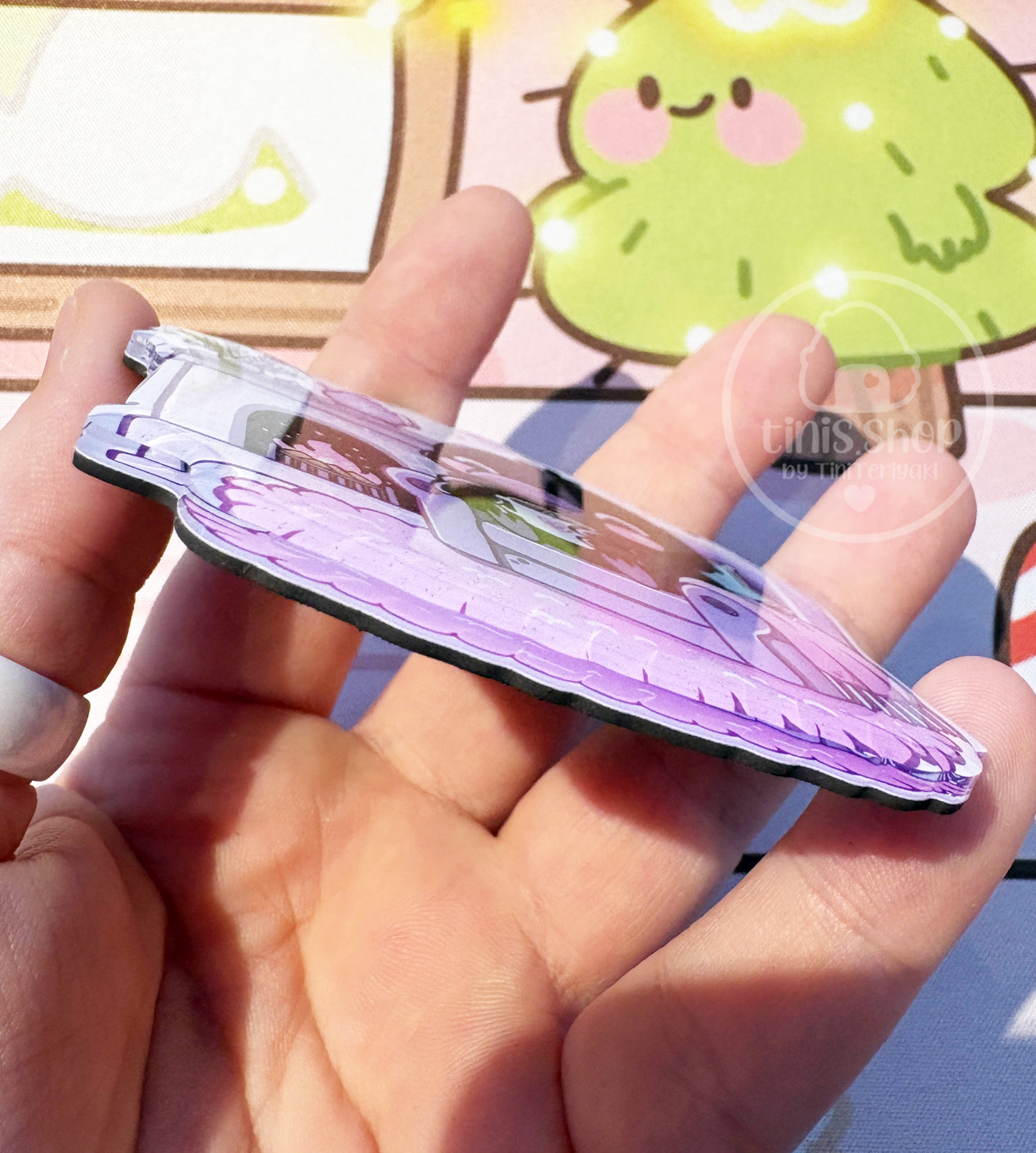 Rabe Rudi im Sessel - Magnet CHUNKY