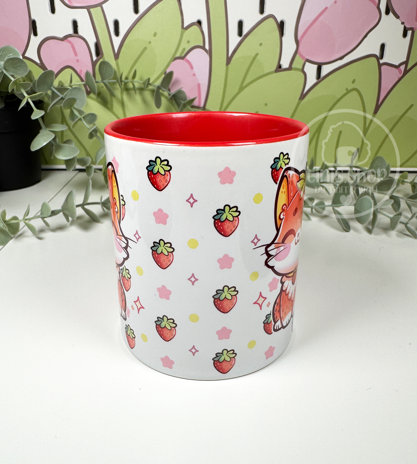Erdbeerkatze - Tasse