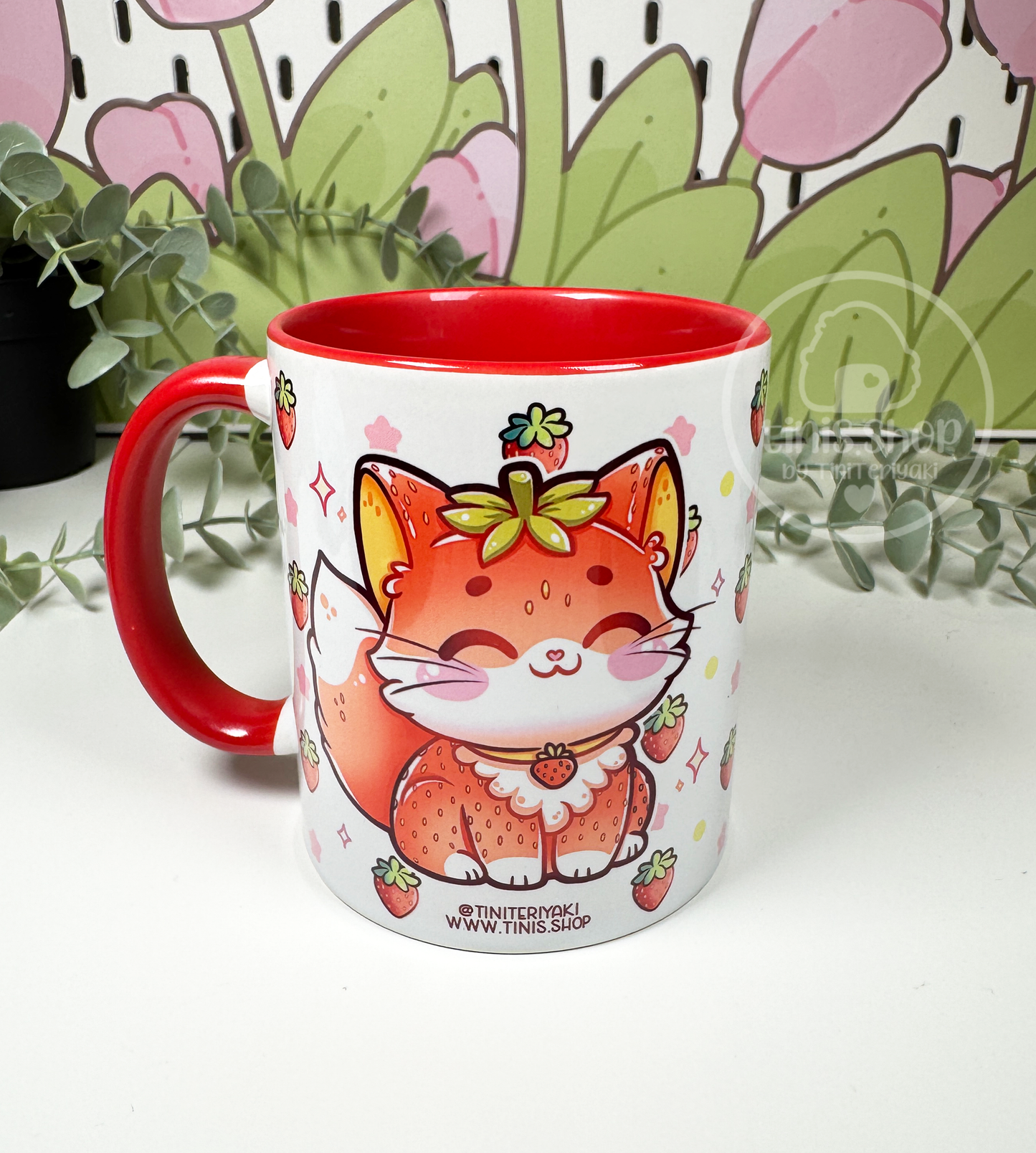 Erdbeerkatze - Tasse