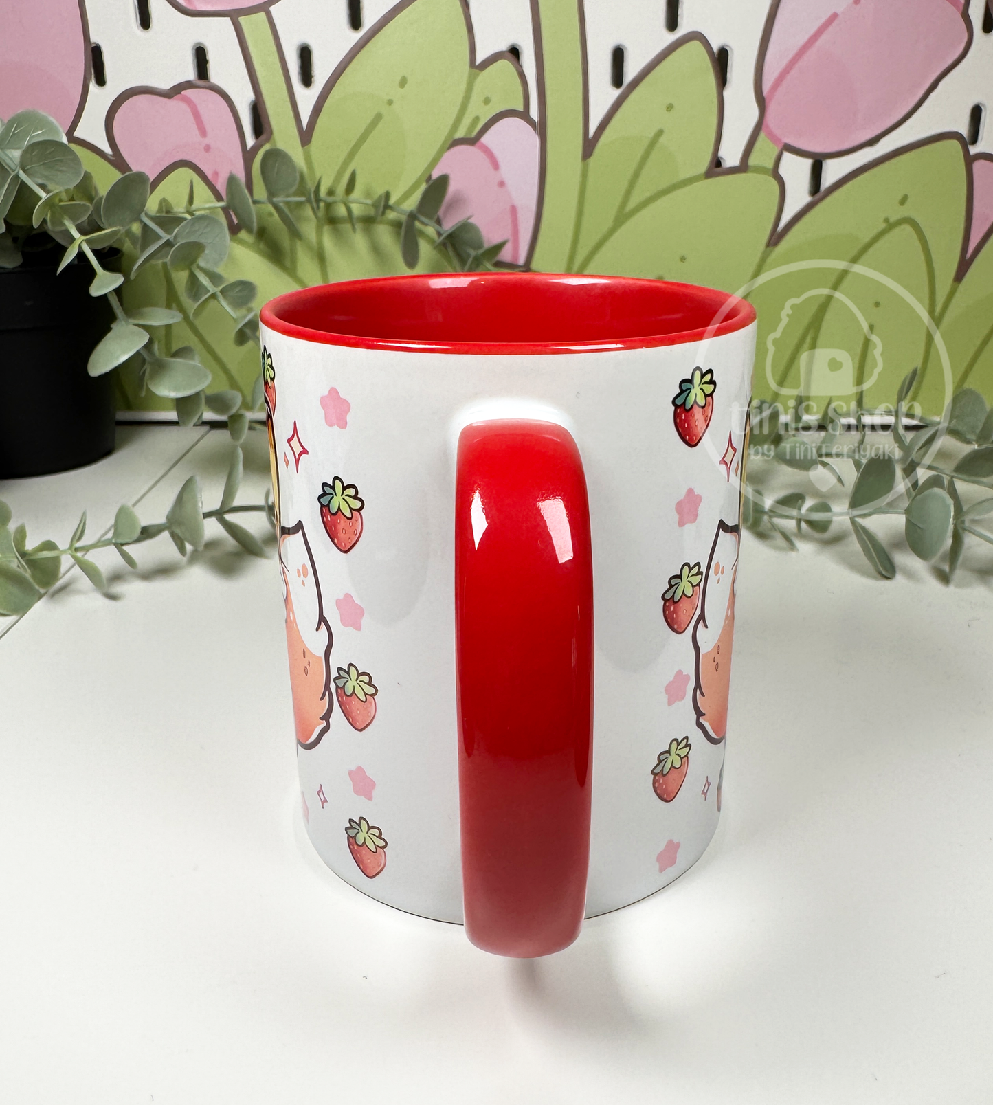 Erdbeerkatze - Tasse