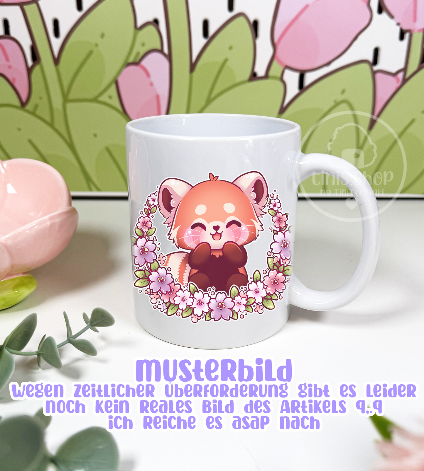 Red Panda Sakura Collection - Tasse