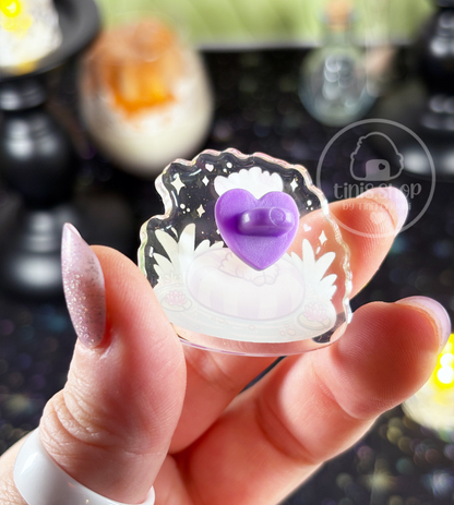 Alpaka im Schwimmring - Acrylic Pin