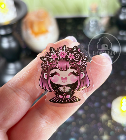 Black Cutie - Acrylic Pin