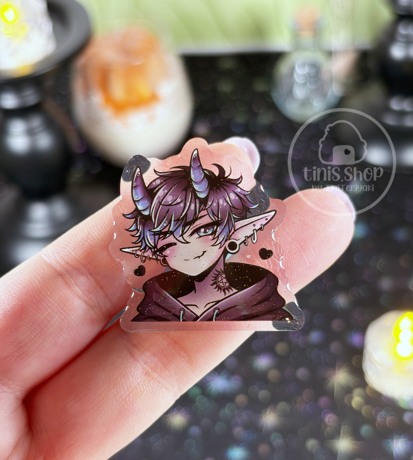 Daemon - Acrylic Pin
