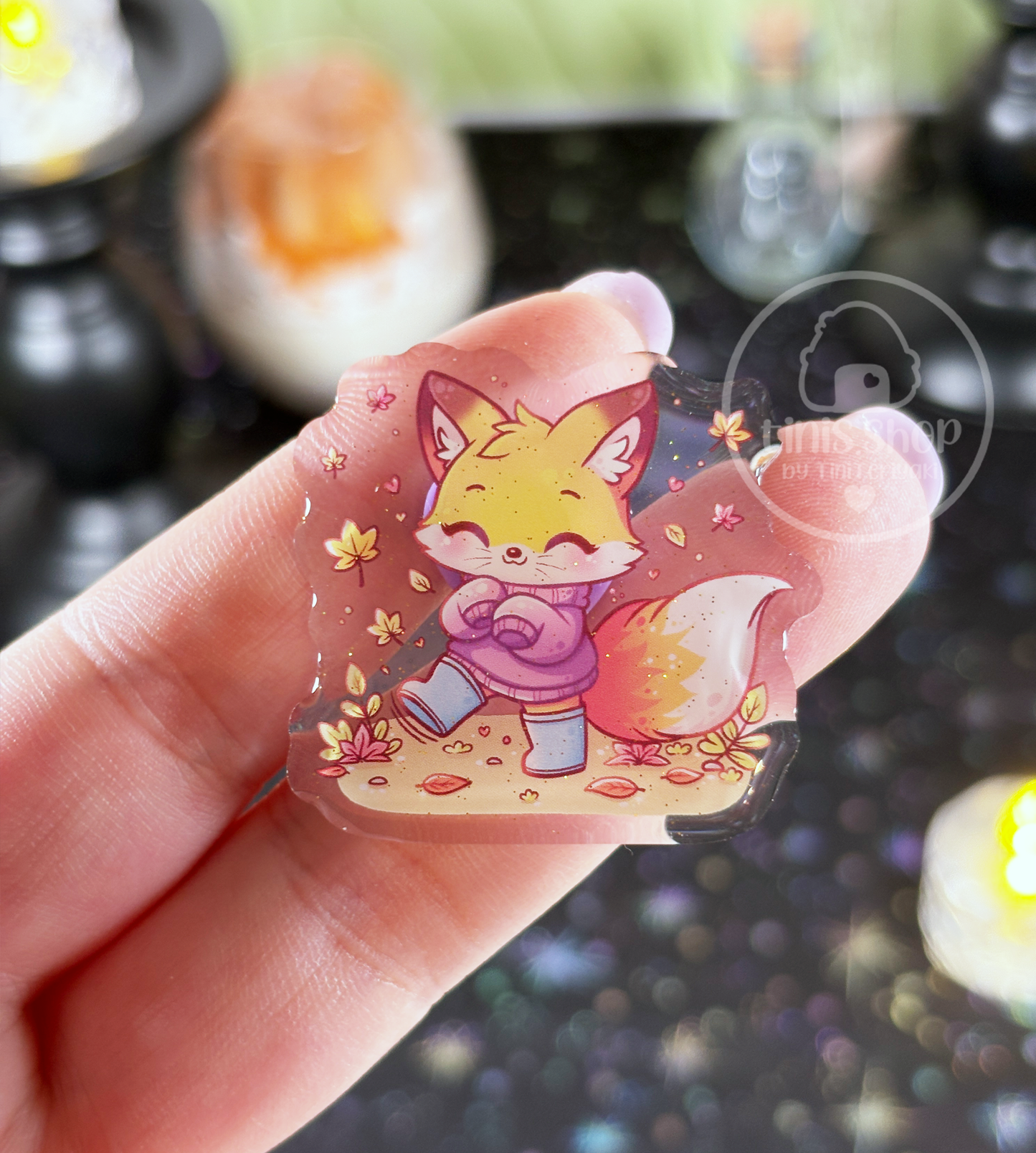 Fuchs im Herbst - Acrylic Pin