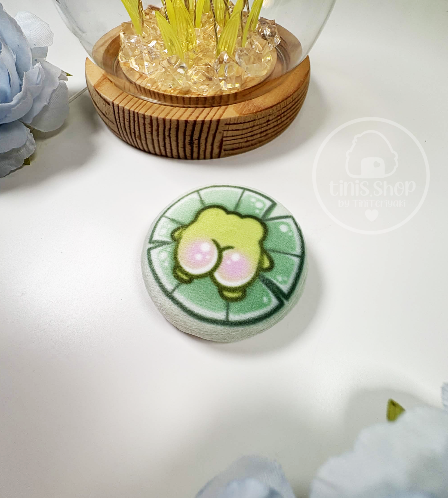 Froschpopo - Plüsch Button
