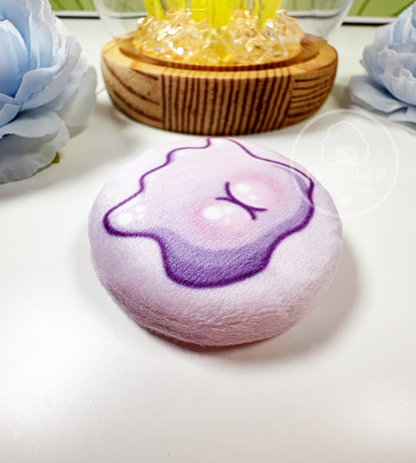 Lila Pudding Back - Plüsch Button