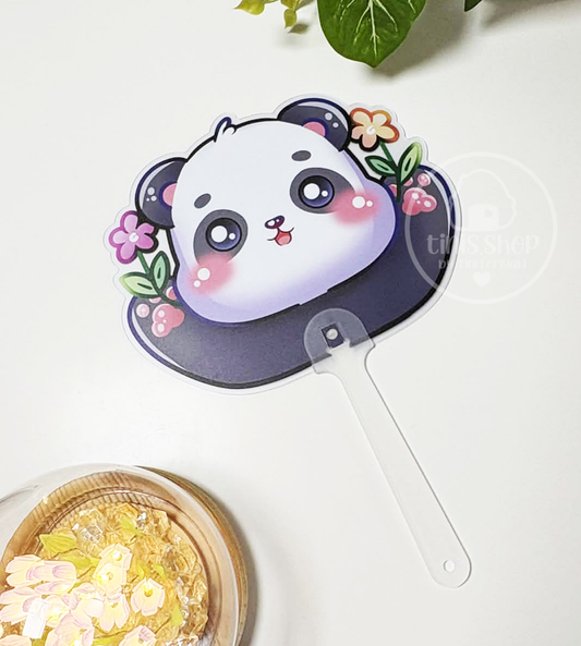 Panda Blumen - Fächer
