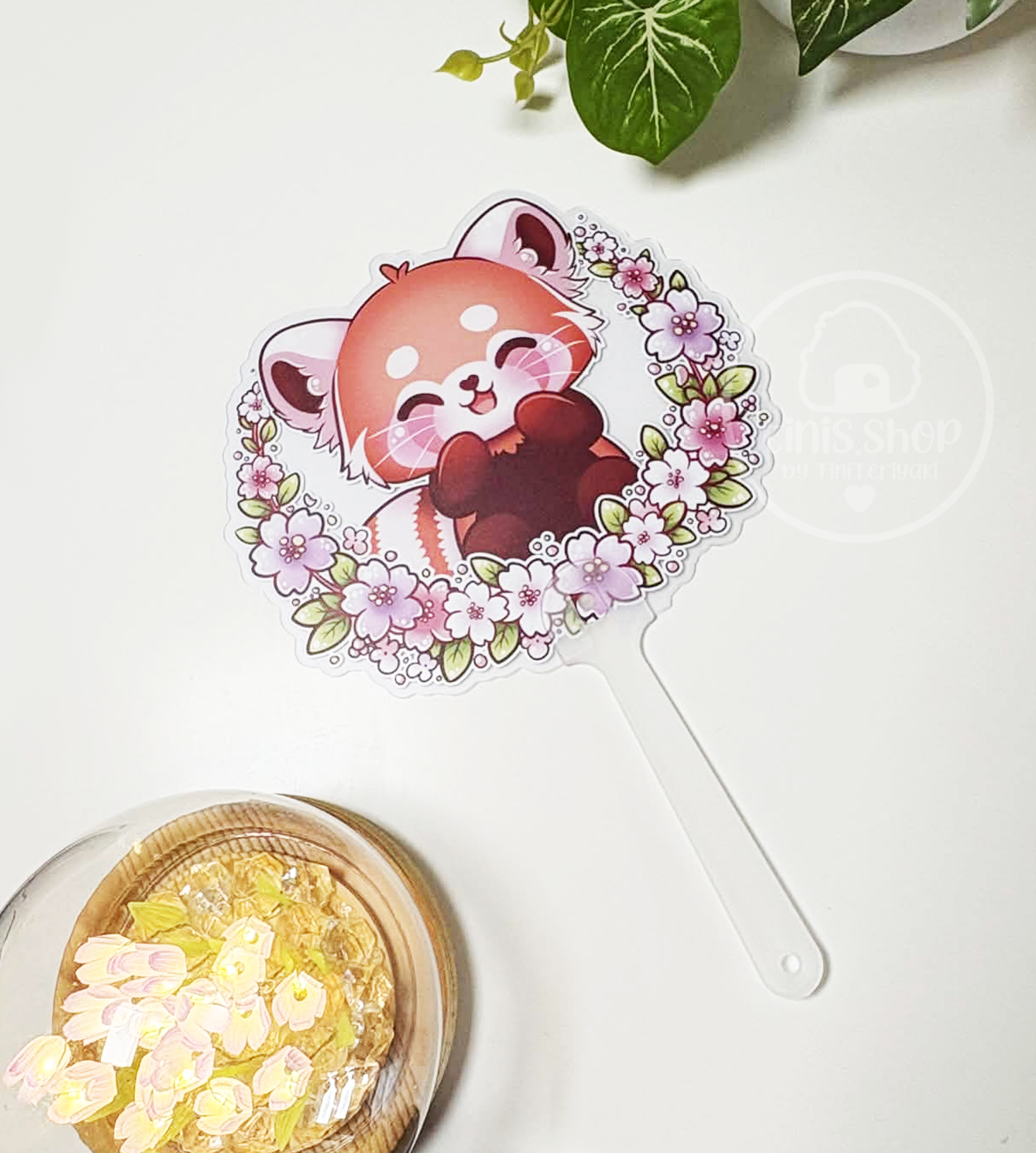 Red Panda Sakura Collection - Fächer
