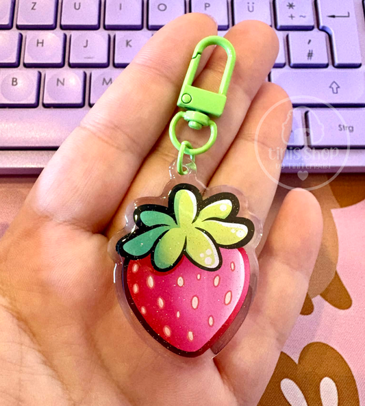 Erdbeere - Schlüsselanhänger