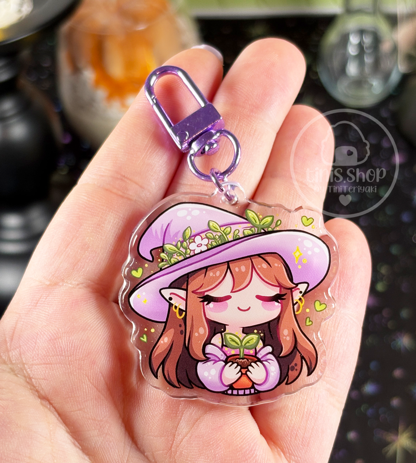 Gartenhexe - Schlüsselanhänger