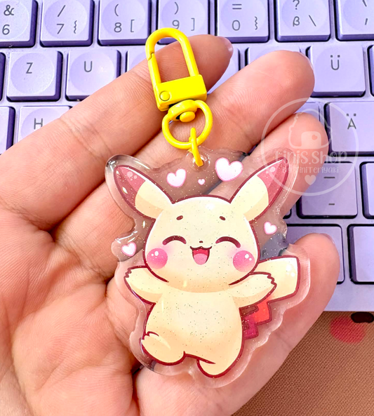 Gelbes Mäuschen - Schlüsselanhänger