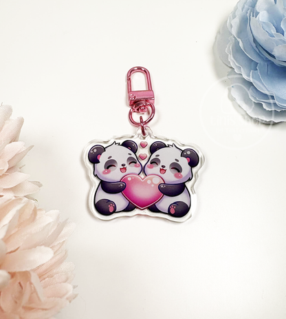 Pandas Herz - Schlüsselanhänger