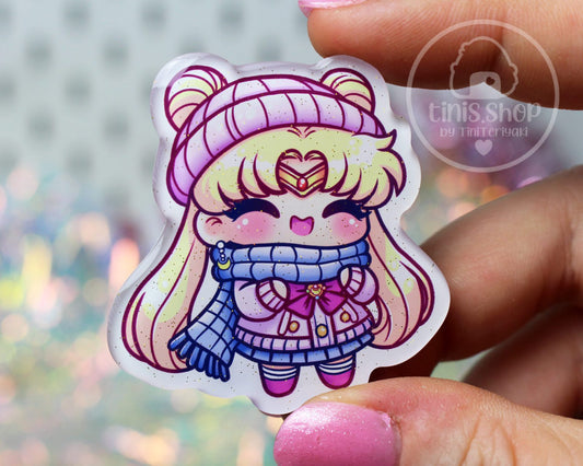 Mondprinzessin im Winter - Magnet
