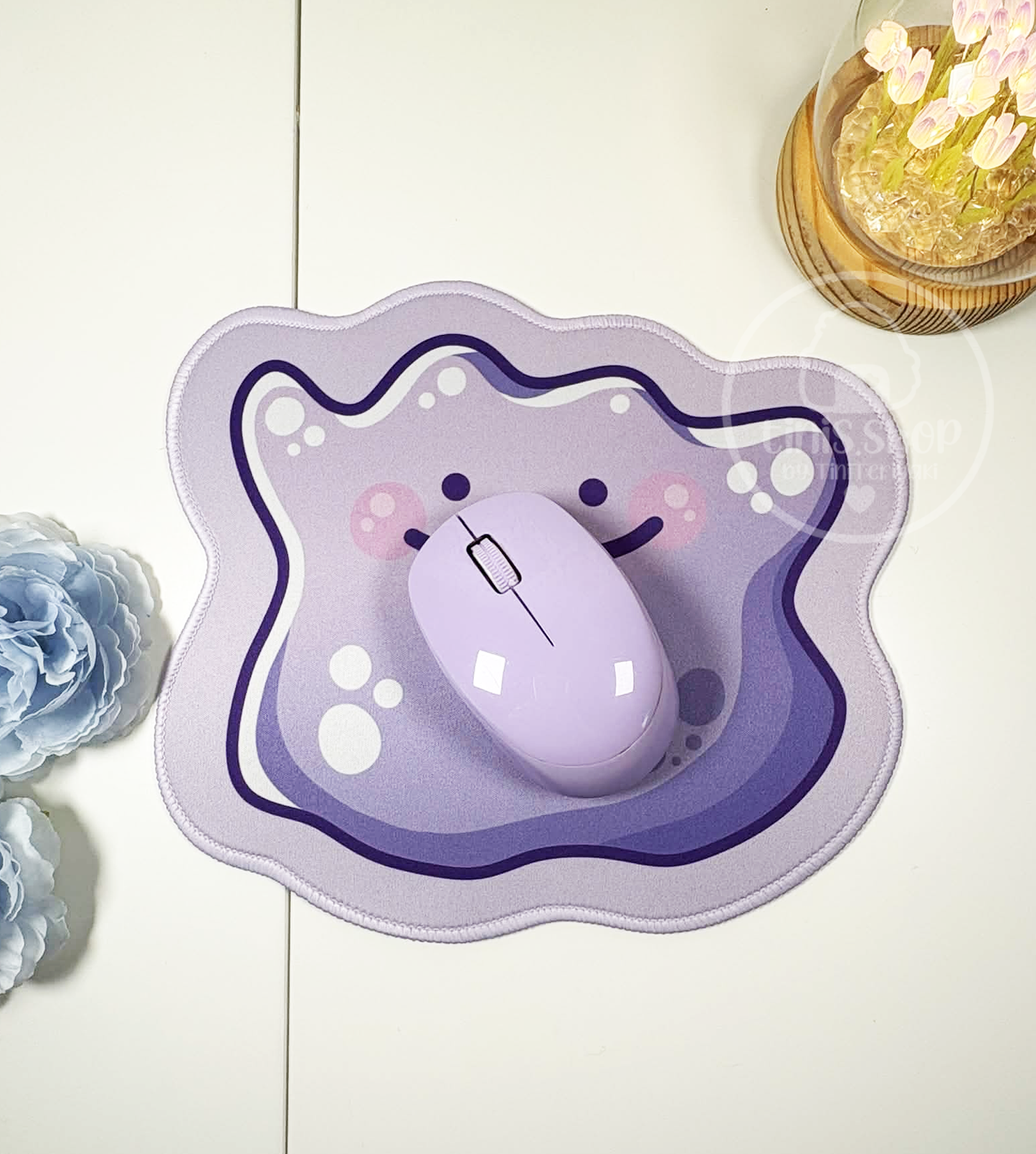 Lila Pudding Front - Mauspad