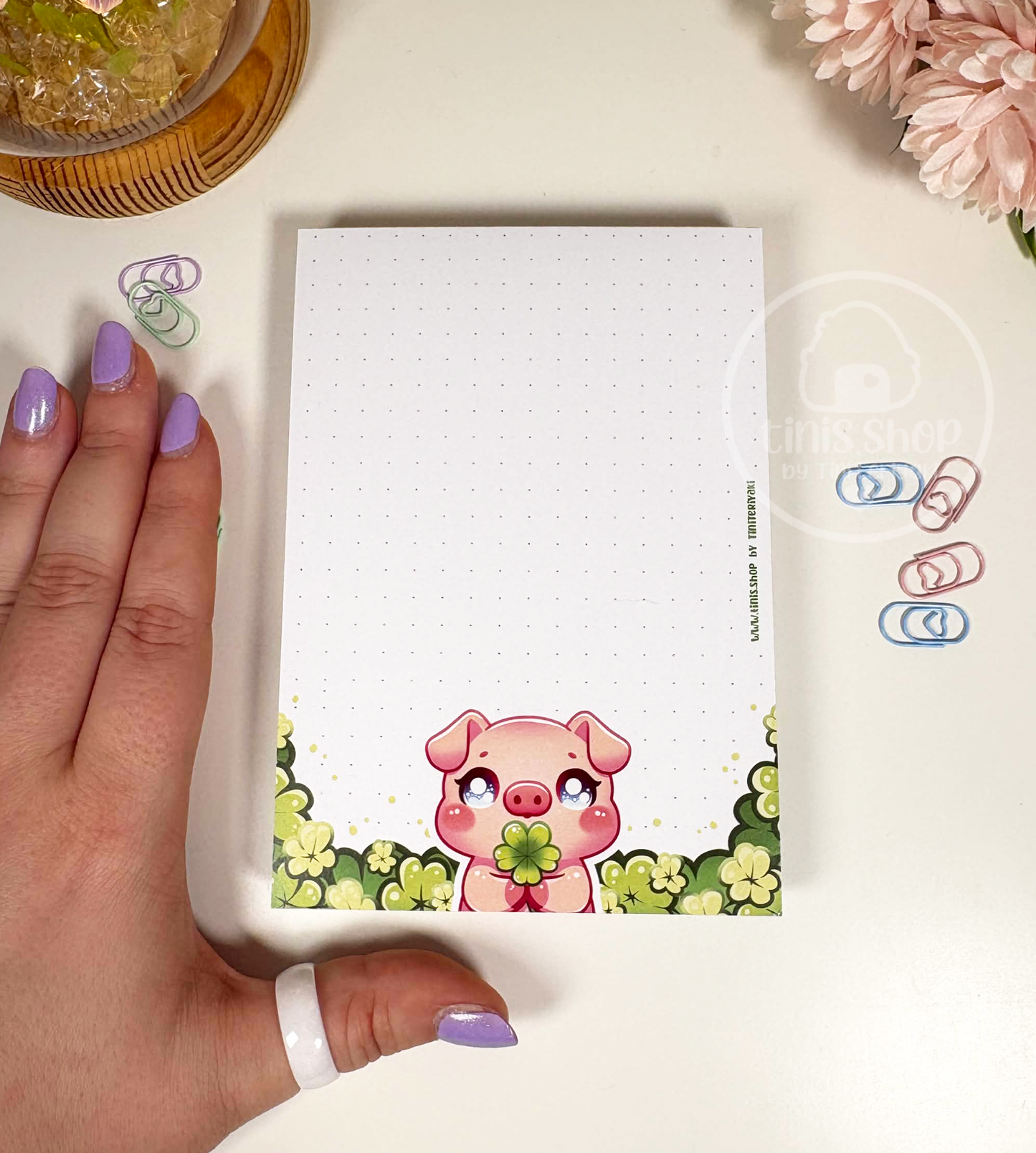 Schweinchen Glück - Notizblock A6 - B-Ware