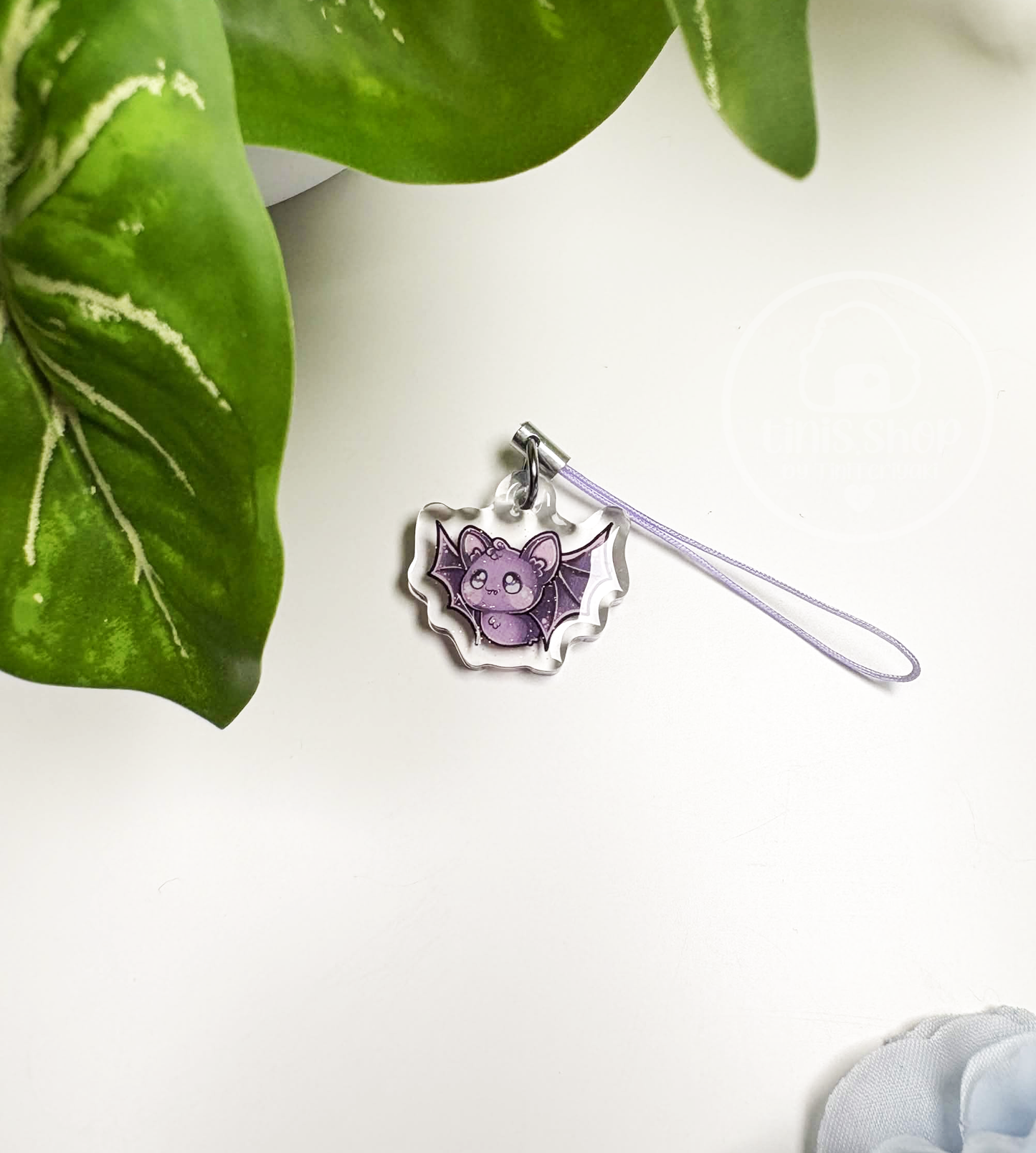 Fledermaus - Phone Charm Lila