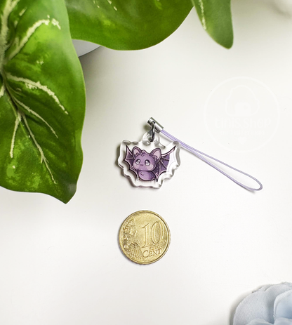 Fledermaus - Phone Charm Lila
