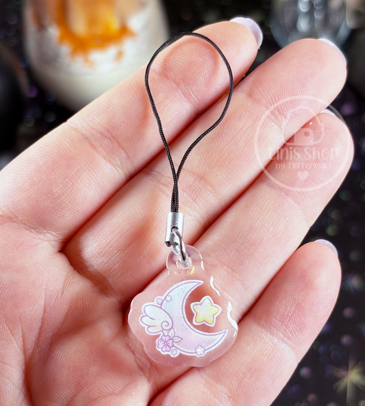 Flügelmond - Phone Charm