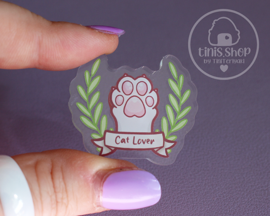 Cat Lover - Acrylic Pin