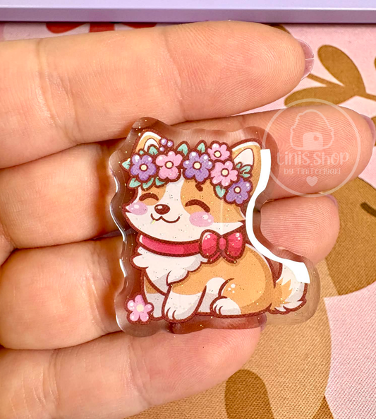 Corgi - Acrylic Pin