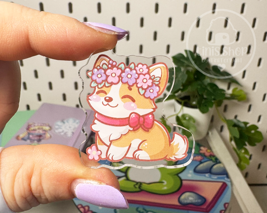 Corgi - Acrylic Pin
