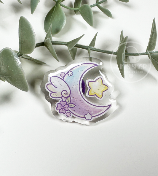 Flügelmond - Acrylic Pin