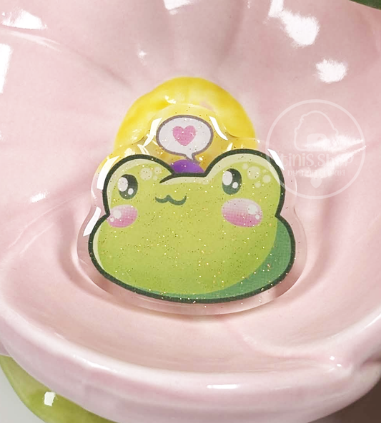 Froschi Herz - Acrylic Pin