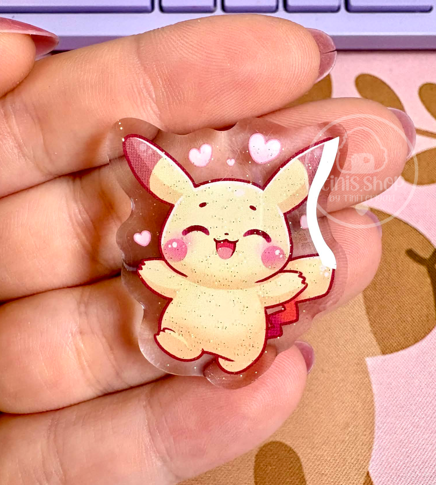 Gelbes Mäuschen - Acrylic Pin