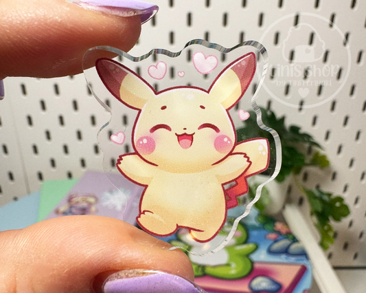 Gelbes Mäuschen - Acrylic Pin