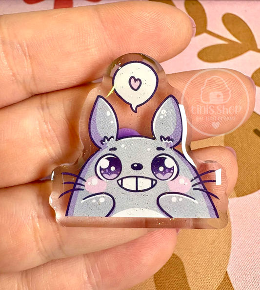 Grauer Hase - Acrylic Pin