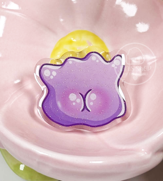 Lila Pudding Back - Acrylic Pin
