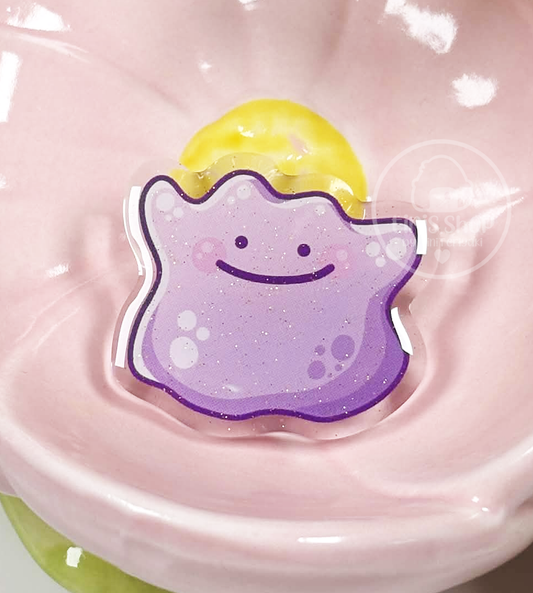Lila Pudding Front - Acrylic Pin