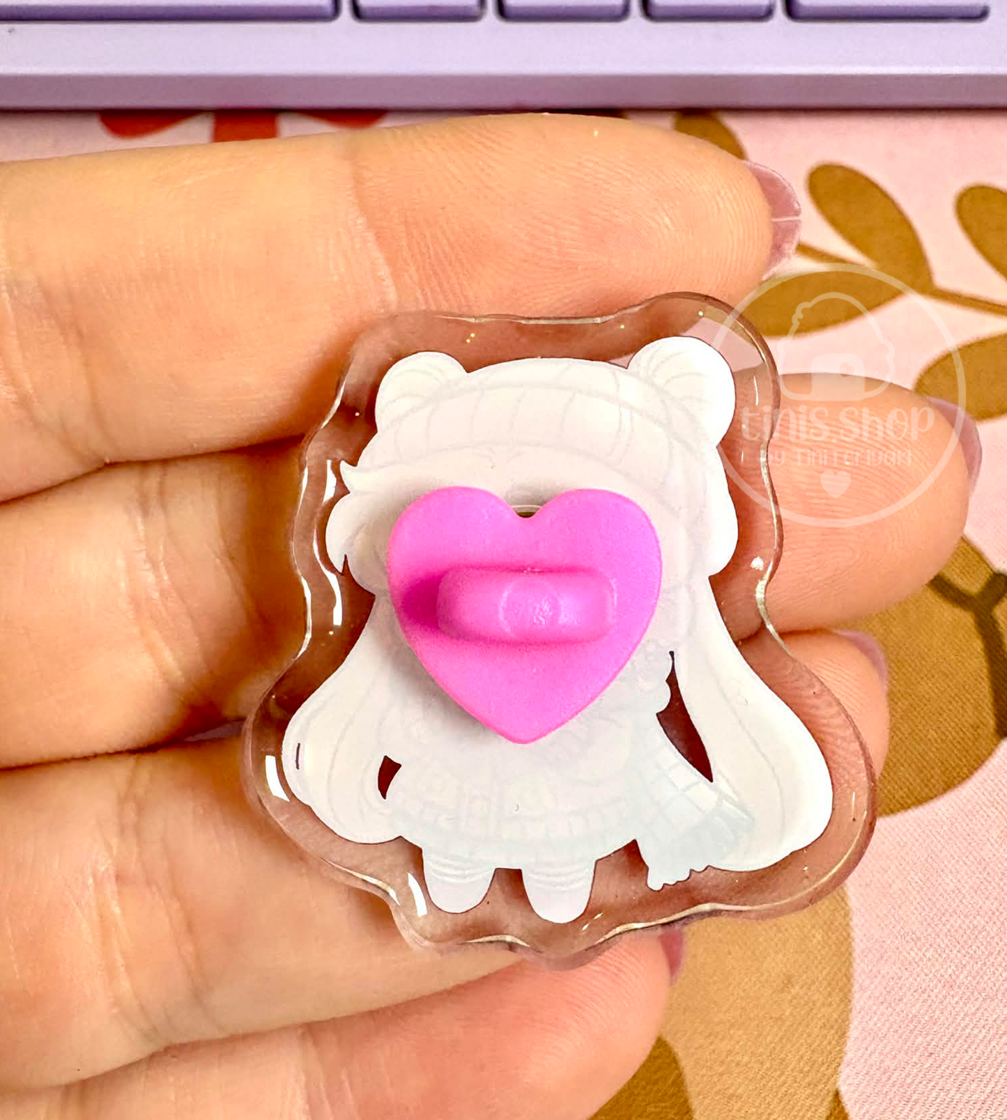 Mondprinzessin im Winter - Acrylic Pin