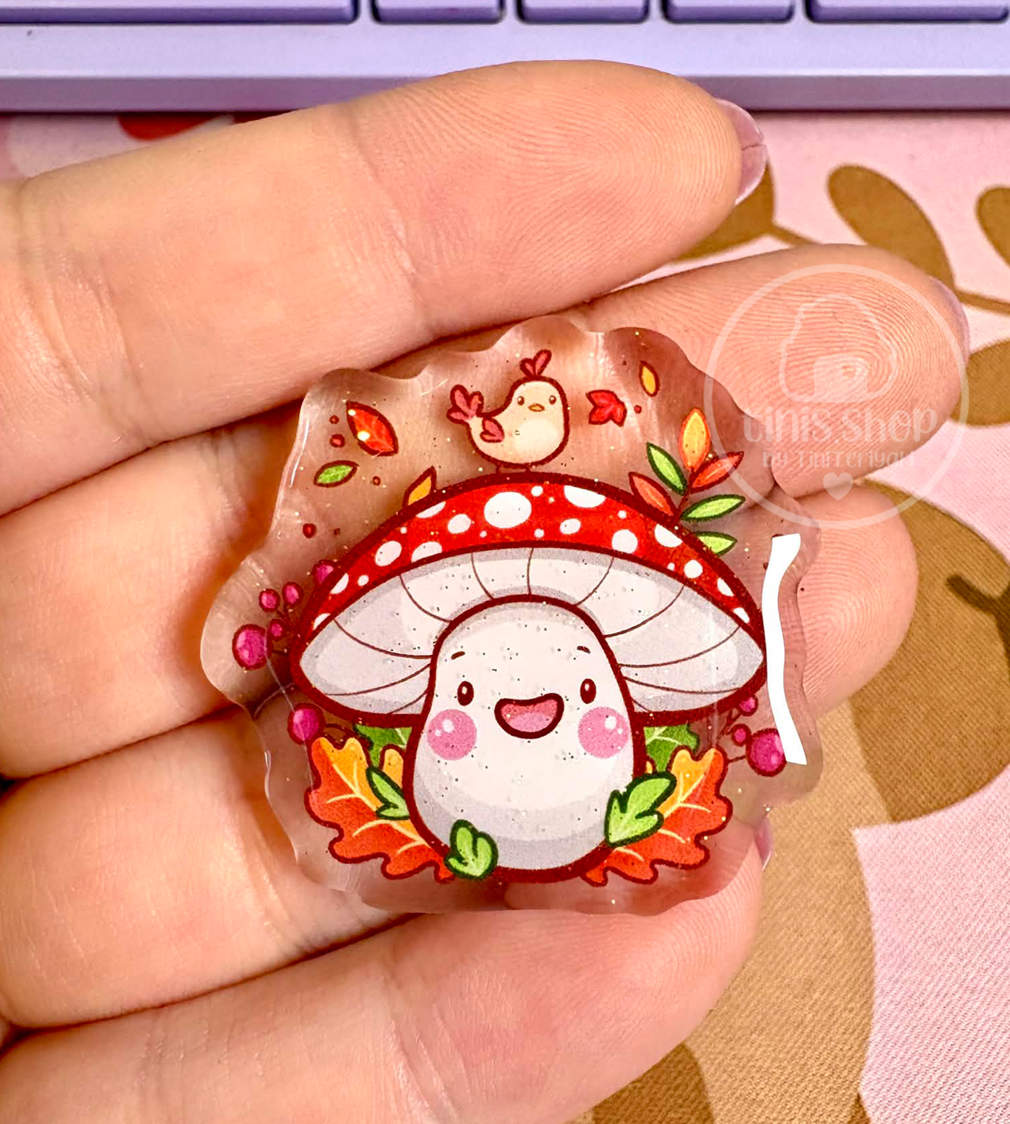 Vogelpilz - Acrylic Pin