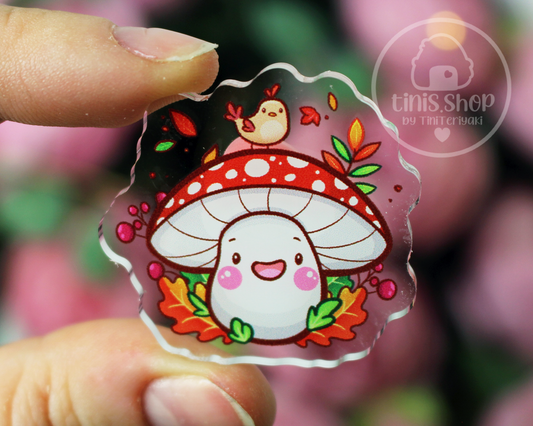 Vogelpilz - Acrylic Pin