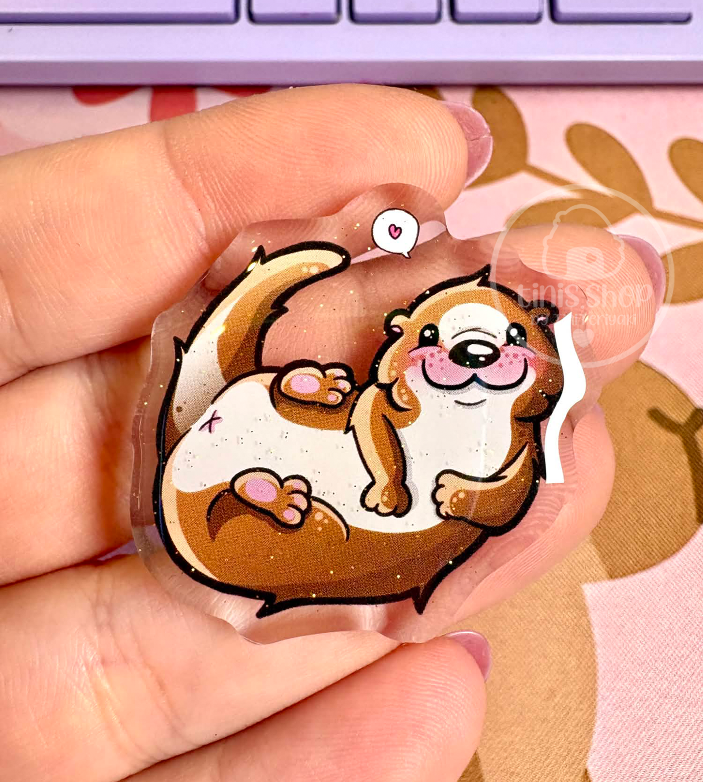 Otter - Acrylic Pin