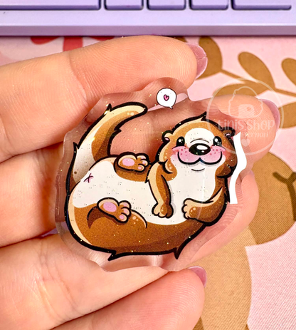Otter - Acrylic Pin