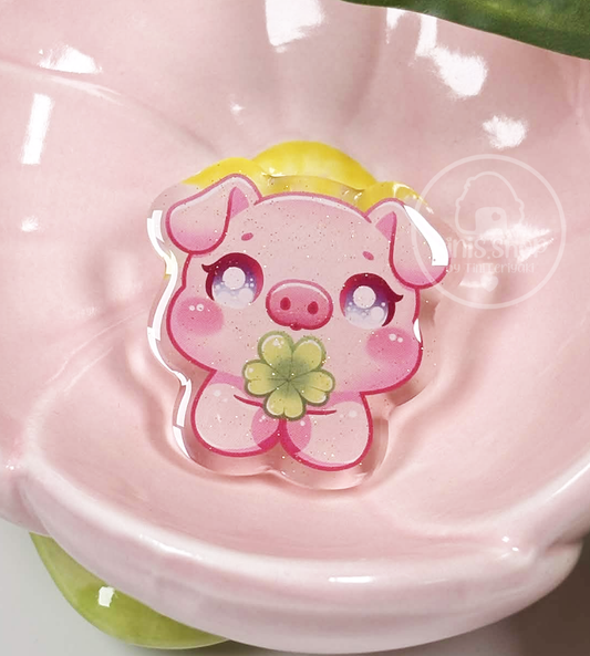 Schweinchen Glück - Acrylic Pin