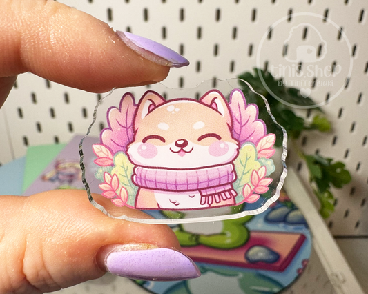 Shiba im Herbst - Acrylic Pin