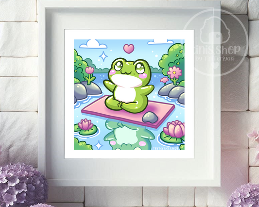 Froschi Yoga - Art Print