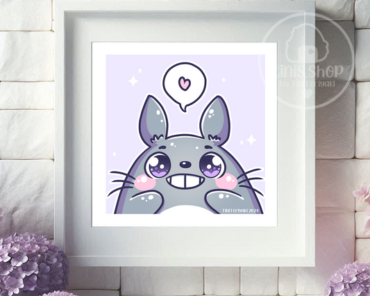 Grauer Hase - Art Print