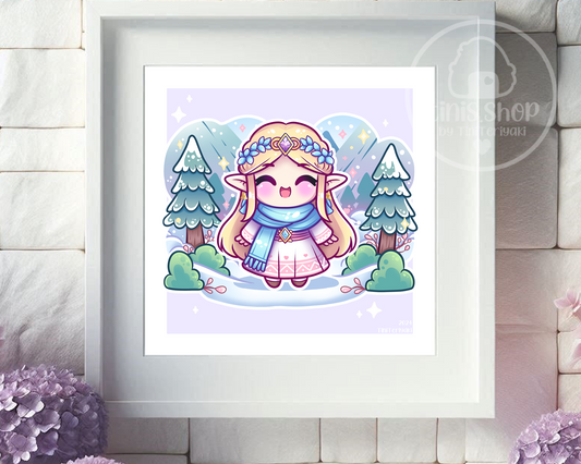Prinzessin Myrule im Winter - Art Print