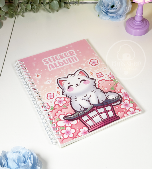Katze auf Laterne - Sticker Album