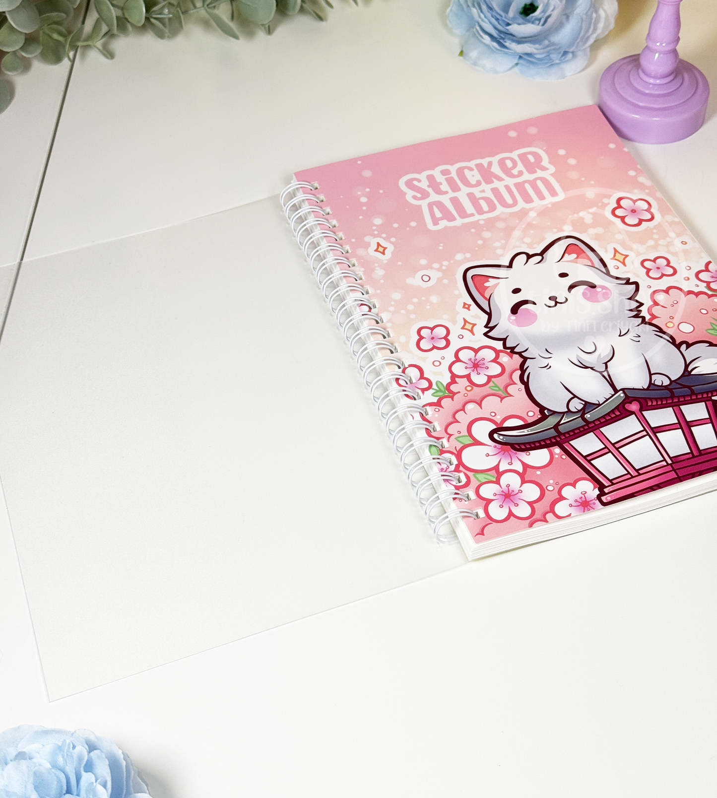 Katze auf Laterne - Sticker Album