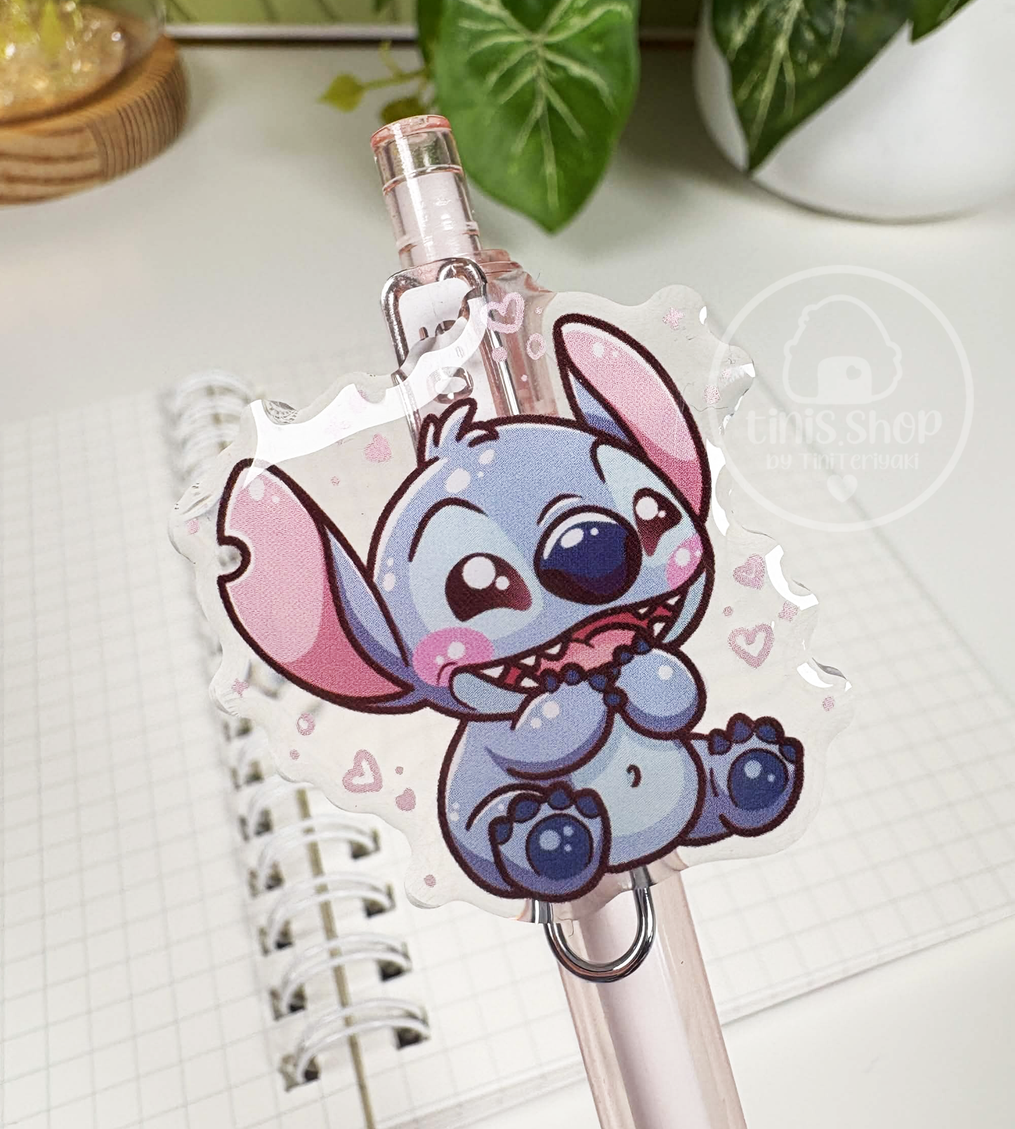 Blauer Koala - Stift Rosa