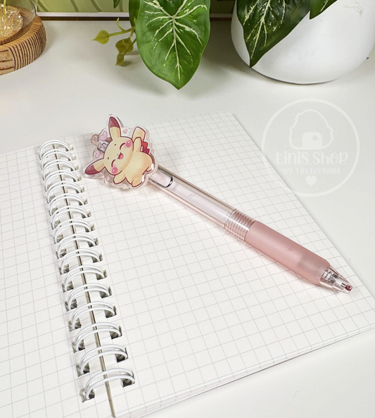 Gelbes Mäuschen - Stift rosa
