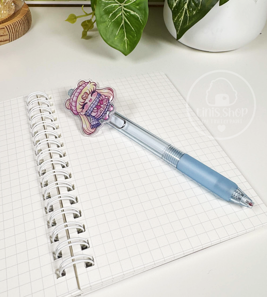 Mondprinzessin im Winter - Stift blau