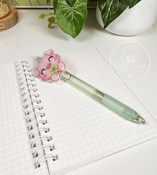 Schweinchen Glück - Stift Grün